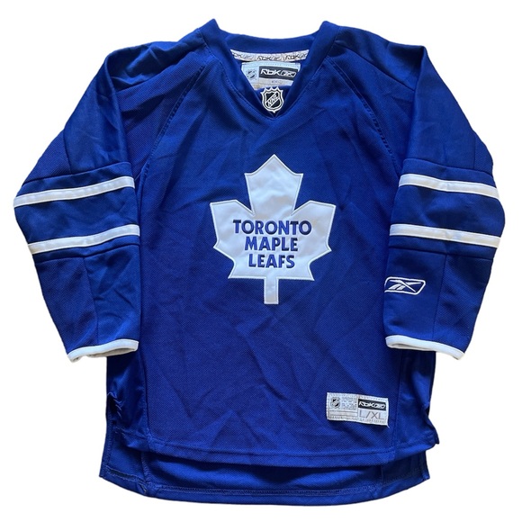 TORONTO MAPLE LEAFS Reebok NHL Boys Kids Hockey Jersey Size L/XL - Picture 1 of 3